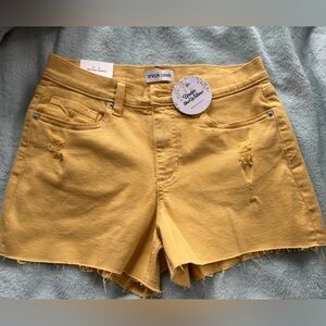 Sneak Peek Mustard Jean Shorts